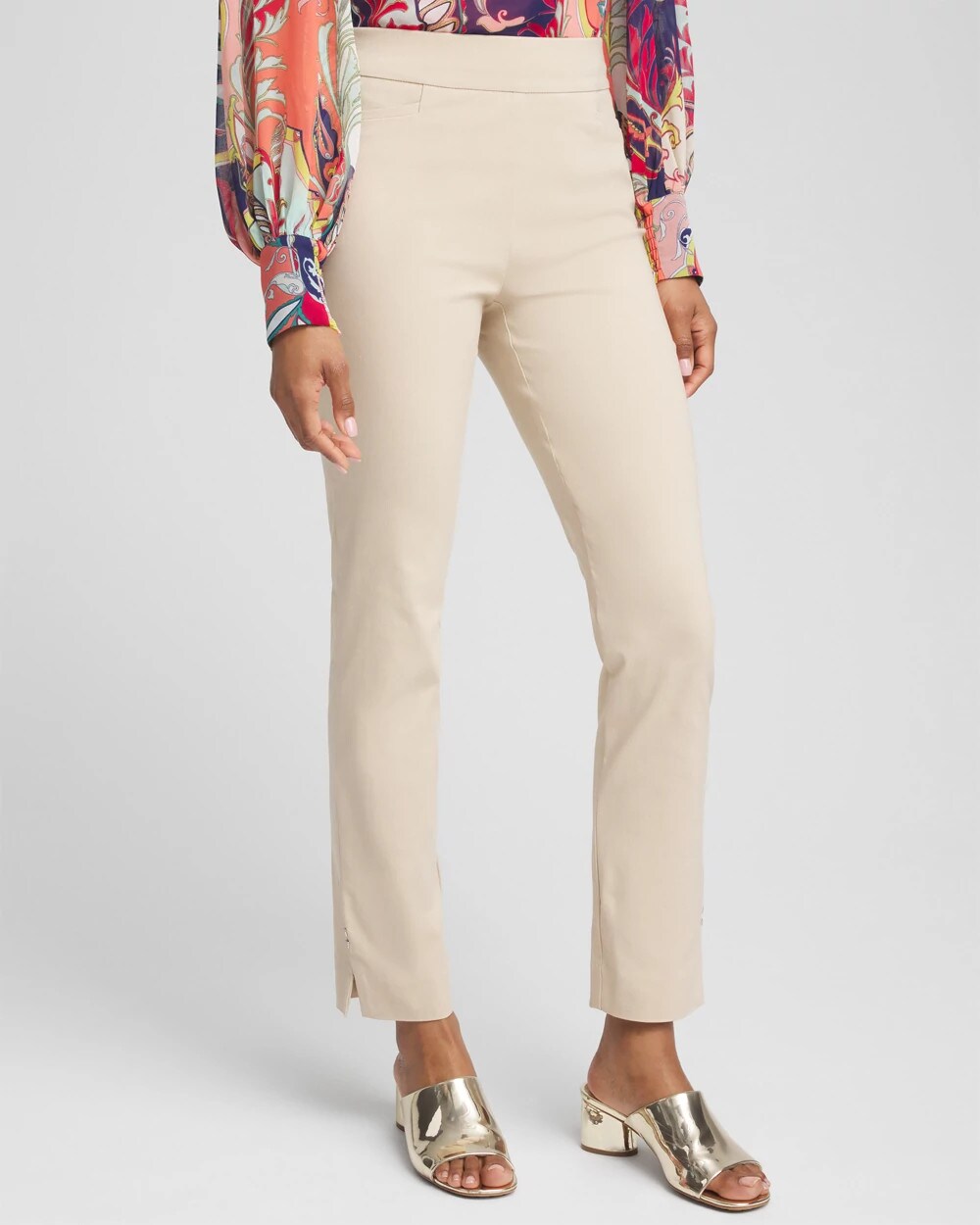 Brigitte Rivet Slit Ankle Pants | Chico's